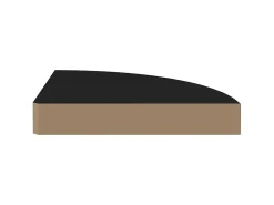 Prateleira| Prateleiras de canto suspensas 2 pcs 25x25x3,8cm MDF PT575306 Preto