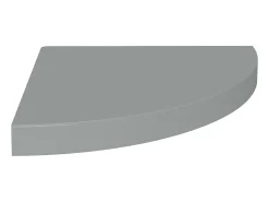 Prateleira| Prateleiras de canto suspensas 4 pcs 35x35x3,8 cm MDF cinza PT230523 Cinzento
