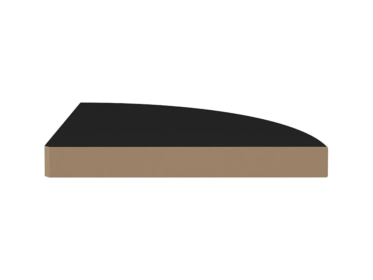Prateleira* Prateleiras de canto suspensas 2 pcs 35x35x3,8cm MDF PT722760 Preto