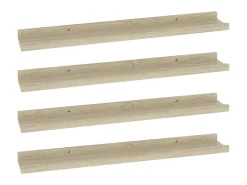 Prateleira* Prateleiras de parede 4 pcs 60x9x3 cm carvalho sonoma PT632518 Castanho
