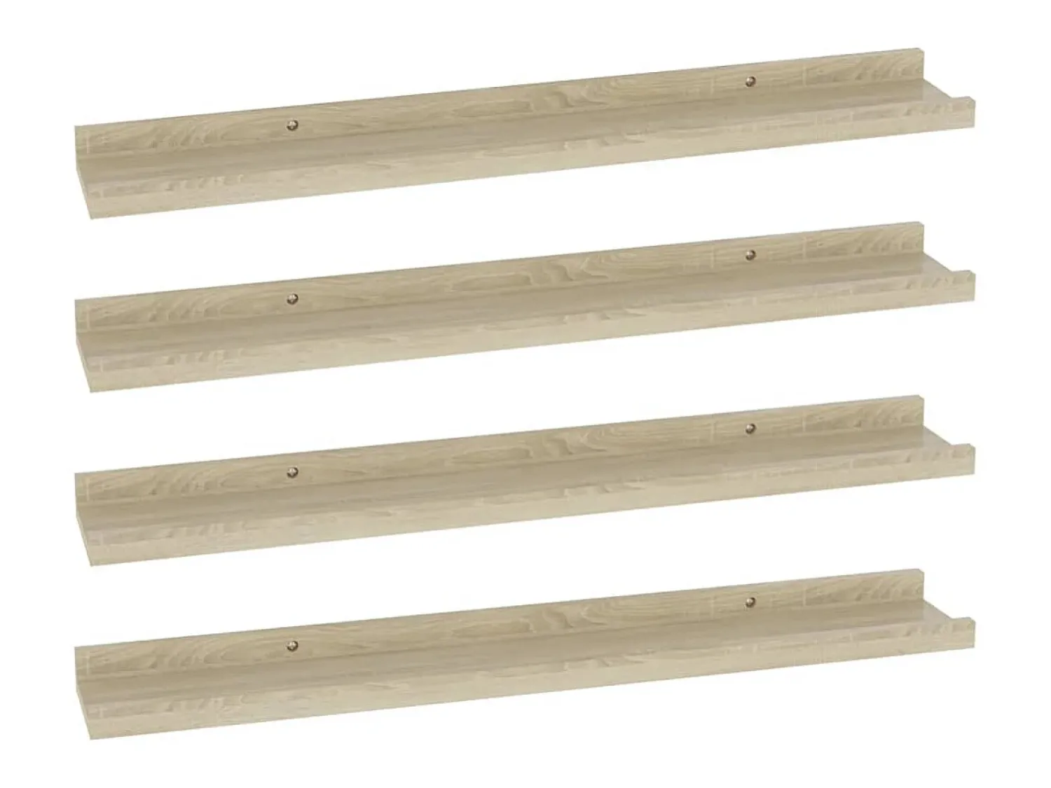 Prateleira* Prateleiras de parede 4 pcs 60x9x3 cm carvalho sonoma PT632518 Castanho