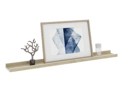 Prateleiras de parede 2 pcs 80x9x3 cm e carvalho sonoma PT380156^ Prateleira