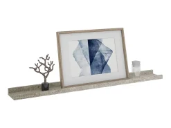 Clearance Prateleiras de parede 2 pcs 80x9x3 cm cimento PT245628 Cinzento