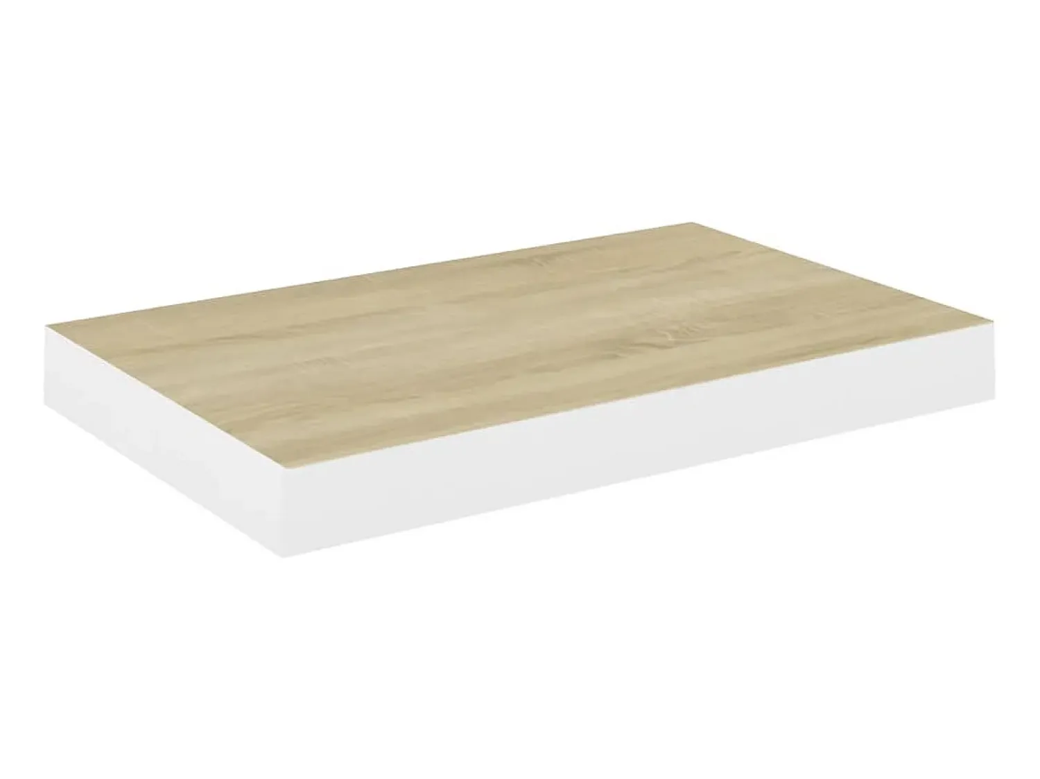 Prateleiras de parede 4 pcs 40x23x3,8 cm MDF carvalho e branco PT745438^ Prateleira