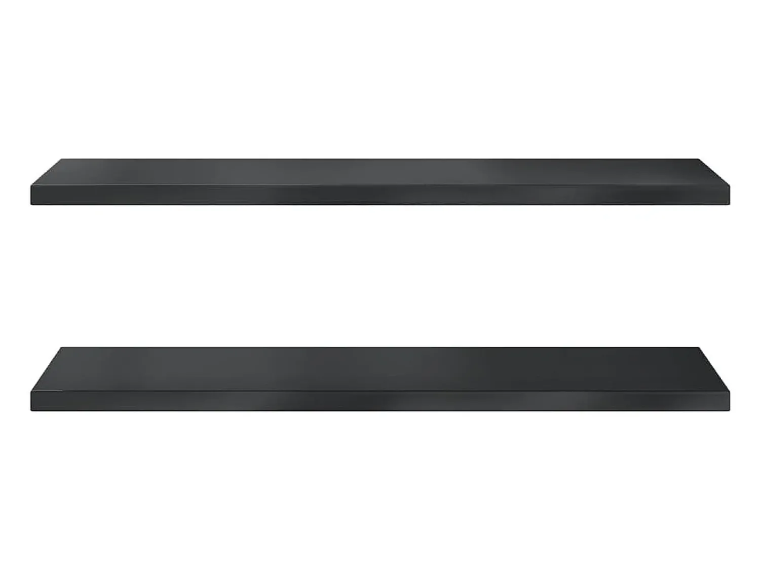 Clearance Prateleiras de parede 2 pcs 100x40x3 cm aço inoxidável prateado PT980705 Preto