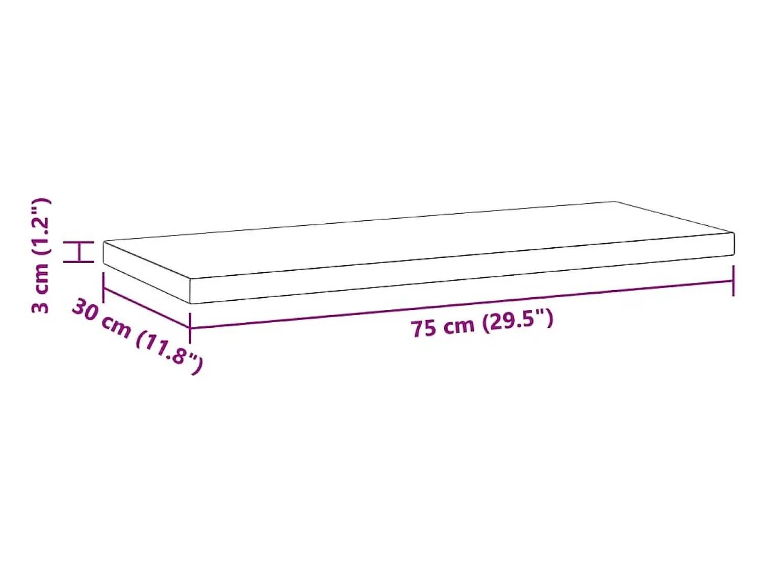 vidaxl Prateleiras de parede 2 pcs 75x30x3 cm aço inoxidável prateado^ Prateleira