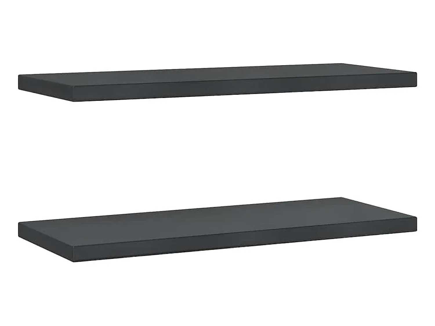 vidaxl Prateleiras de parede 2 pcs 75x30x3 cm aço inoxidável prateado^ Prateleira