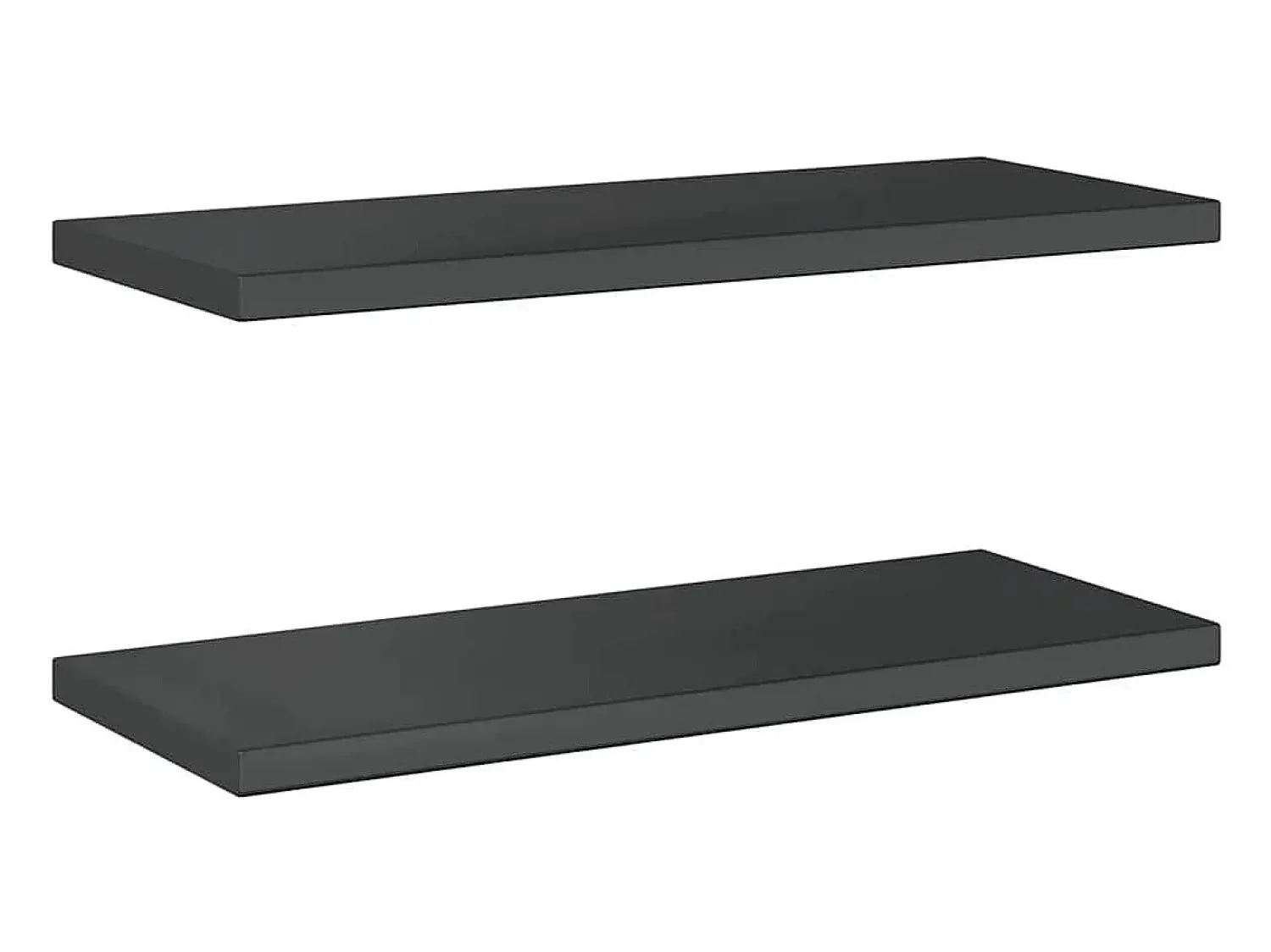 vidaxl Prateleiras de parede 2 pcs 75x30x3 cm aço inoxidável prateado^ Prateleira