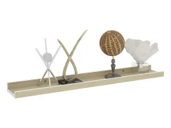 Prateleira* Prateleiras de parede 4 pcs 60x9x3 cm e carvalho sonoma PT109718 Branco