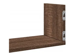 Discount vidaxl Prateleiras de parede 3 pcs derivados madeira carvalho Castanho