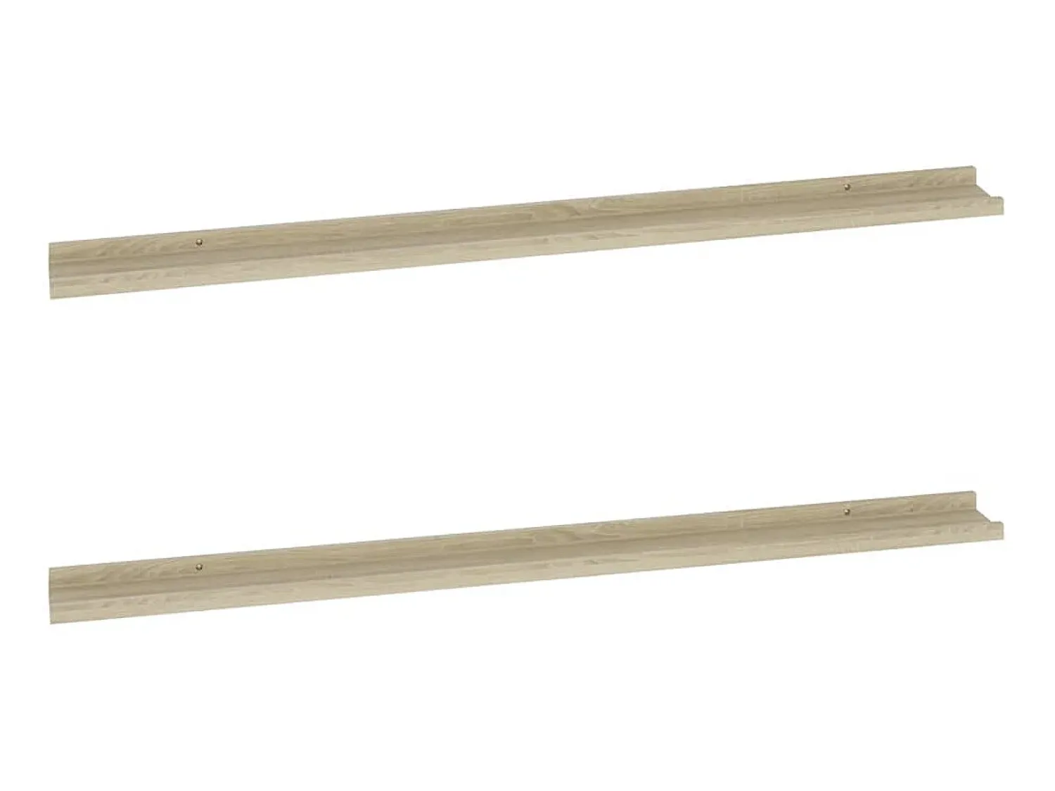 Prateleiras de parede 2 pcs 115x9x3 cm carvalho sonoma PT232402^ Prateleira