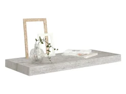 Prateleira| Prateleiras de parede 2 pcs 60x23,5x3,8cm MDF -cimento PT451059 Cinzento