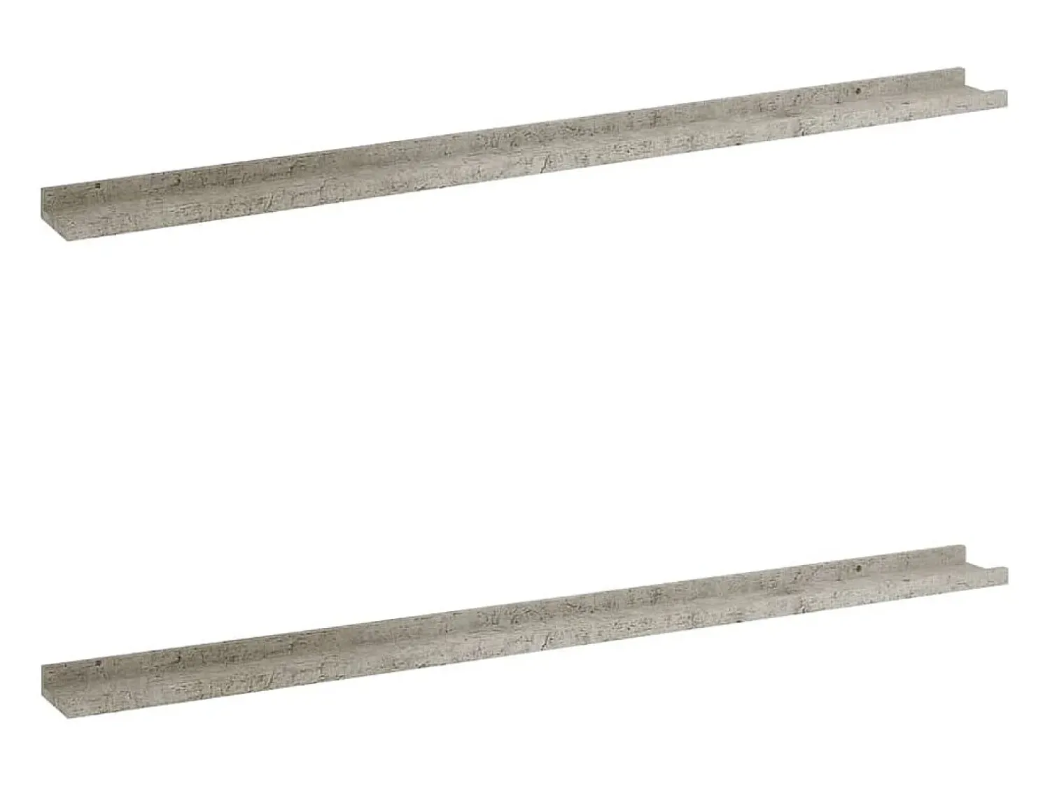 Prateleiras de parede 2 pcs 115x9x3 cm cimento PT642191^ Prateleira