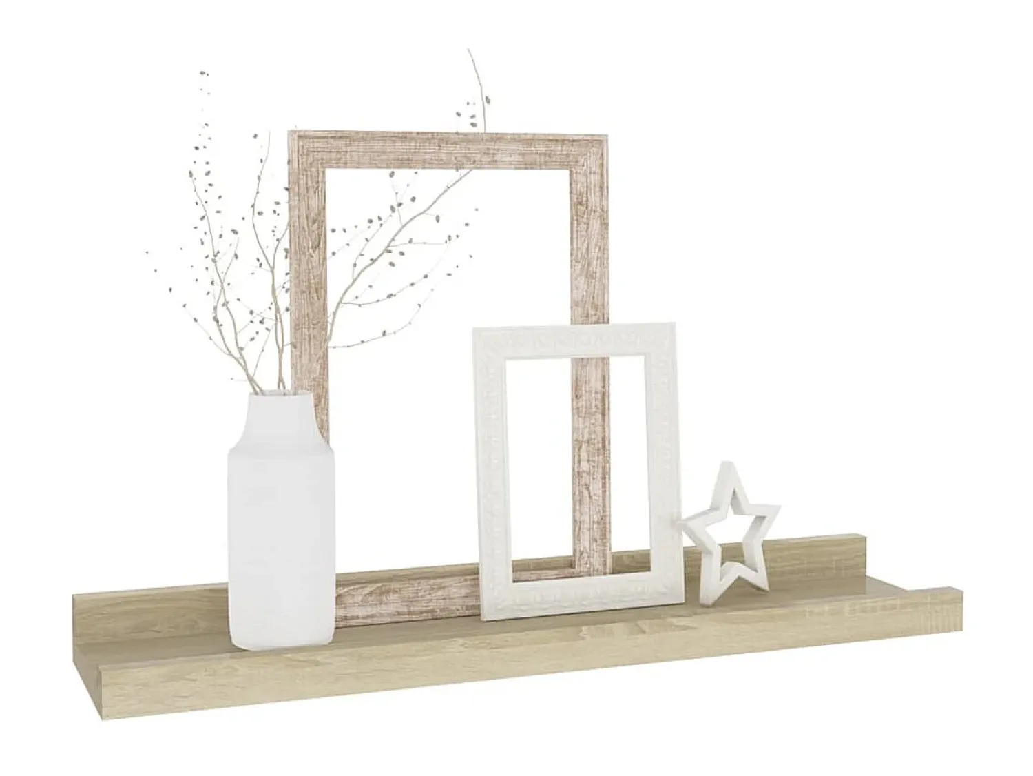 Prateleira* Prateleiras de parede 4 pcs 40x9x3 cm carvalho sonoma PT600973 Castanho