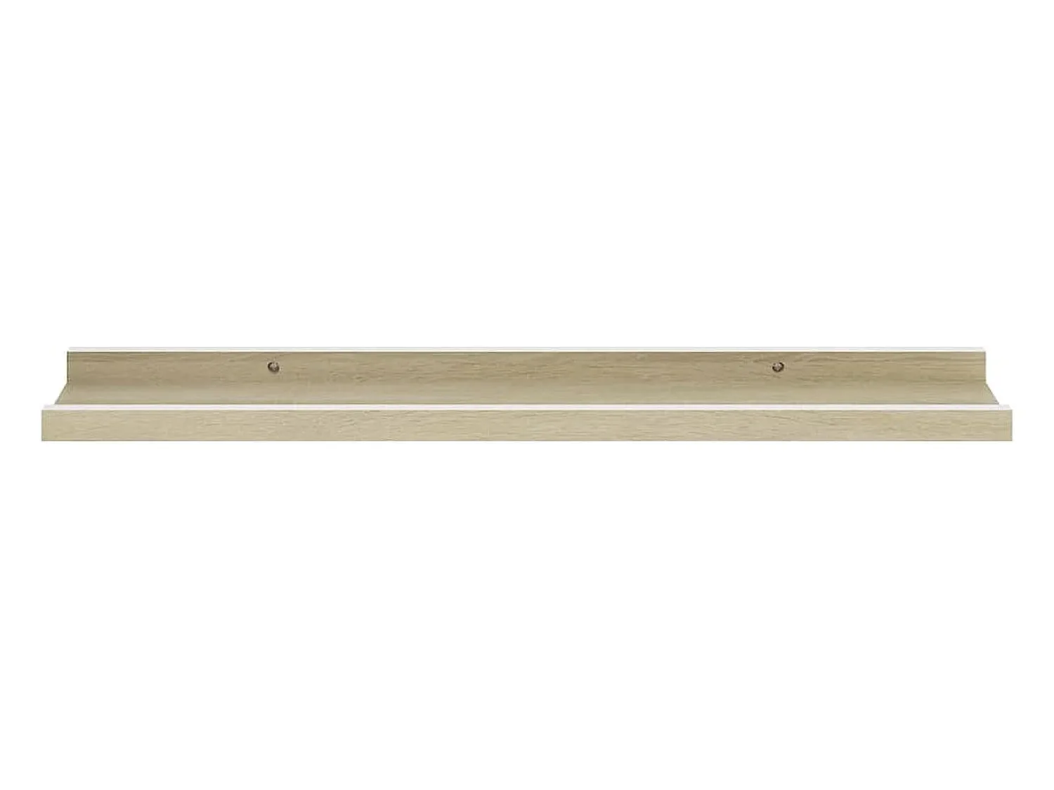 Online vidaxl Prateleiras de parede 2 pcs 60x9x3 cm e carvalho sonoma Branco
