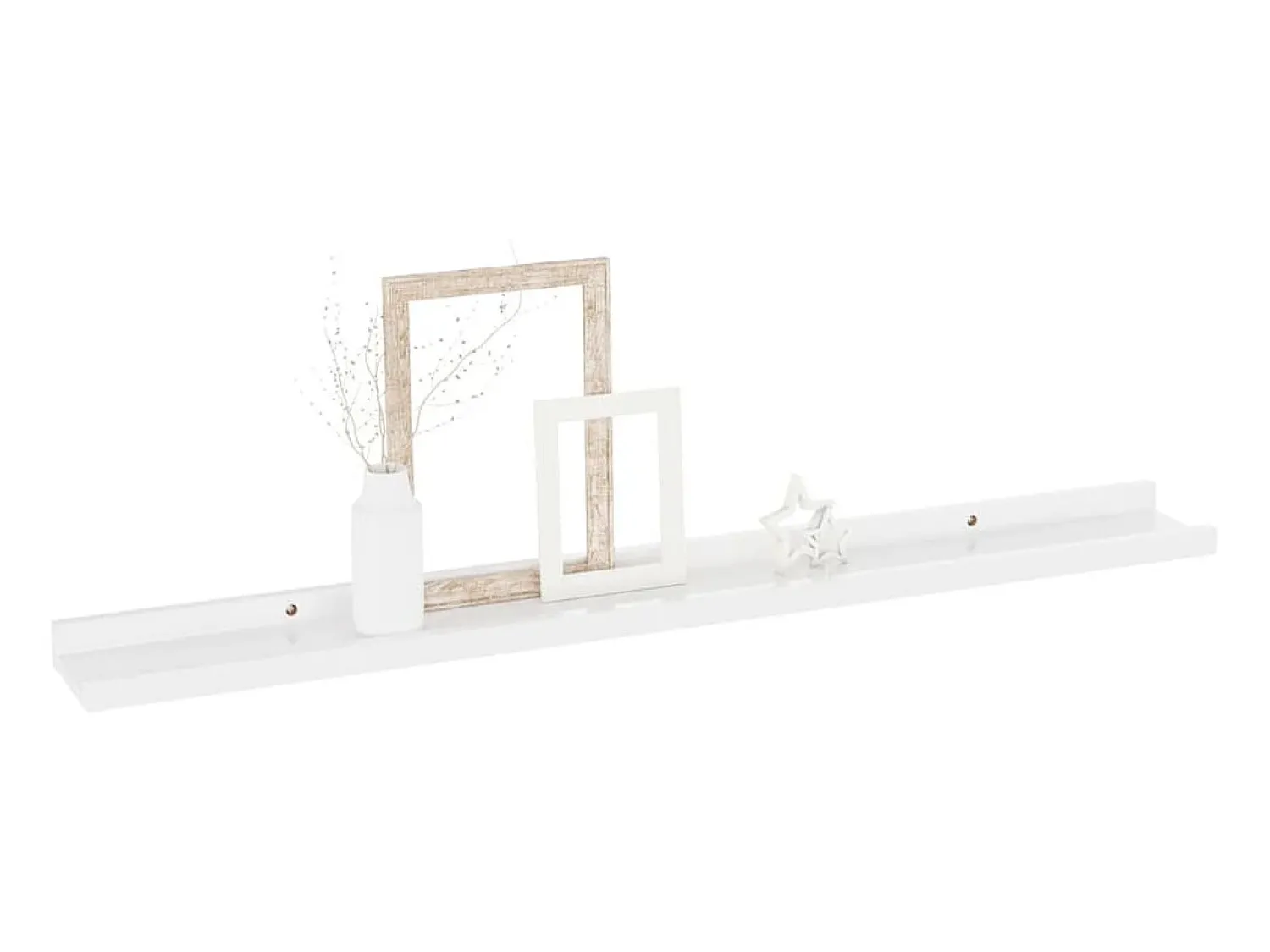 Prateleira* Prateleiras de parede 4 pcs 80x9x3 cm brilhante PT345592 Branco