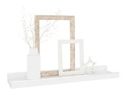 Prateleira| Prateleiras de parede 2 pcs 40x9x3 cm brilhante PT636683 Branco