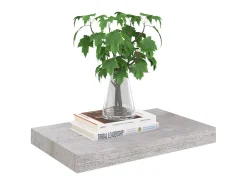 Prateleiras de parede 2 pcs 40x23x3,8 cm MDF -cimento PT833520^ Prateleira