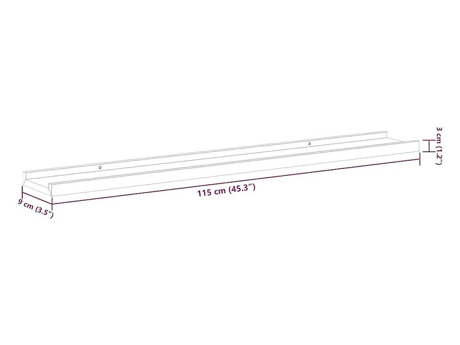 Prateleira|vidaxl Prateleiras de parede 4 pcs 115x9x3 cm brilhante Branco