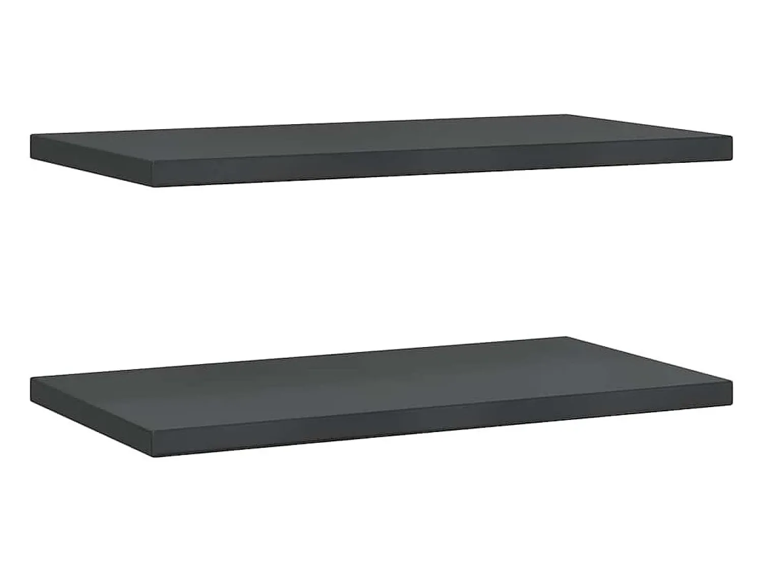 vidaxl Prateleiras de parede 2 pcs 75x40x3 cm aço inoxidável prateado^ Prateleira