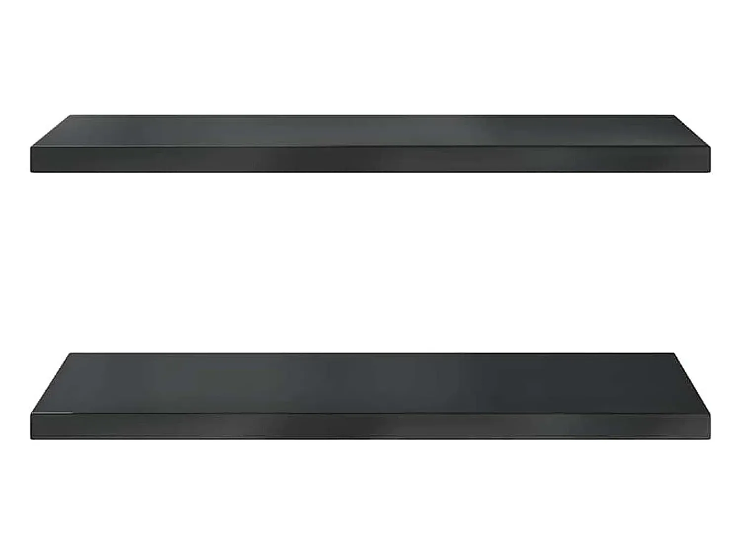 vidaxl Prateleiras de parede 2 pcs 75x40x3 cm aço inoxidável prateado^ Prateleira