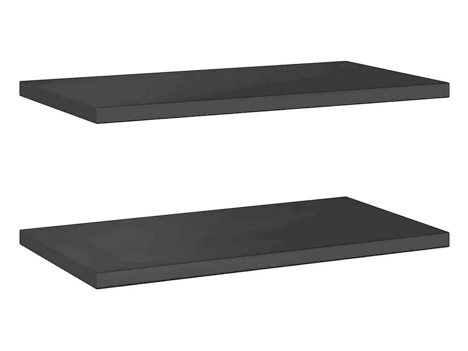 vidaxl Prateleiras de parede 2 pcs 75x40x3 cm aço inoxidável prateado^ Prateleira