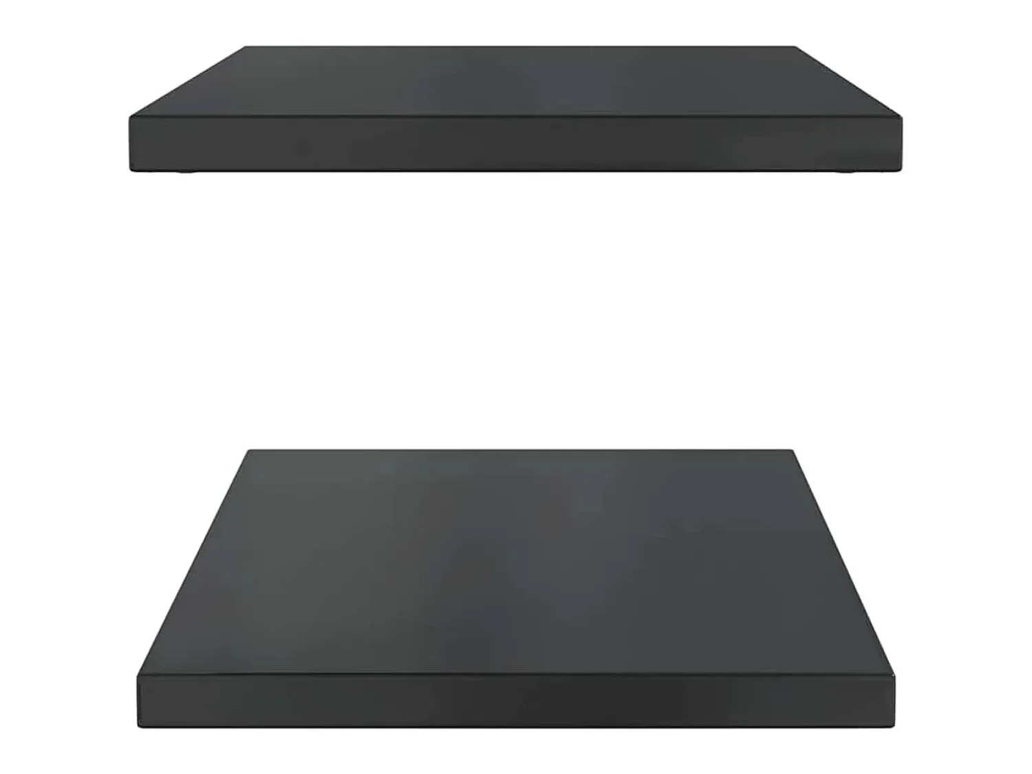 vidaxl Prateleiras de parede 2 pcs 75x40x3 cm aço inoxidável prateado^ Prateleira