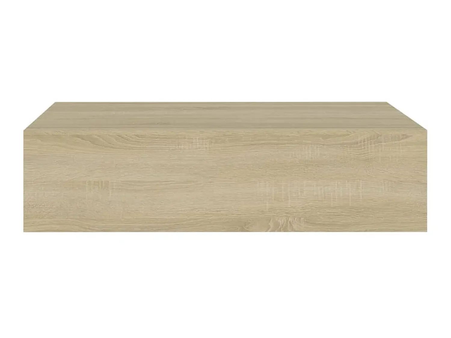 Prateleira* Prateleiras de parede c/ gavetas 2pcs MDF 40x23,5x10cm carvalho PT571016 Castanho
