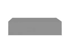 Sale Prateleiras de parede com gavetas 2 pcs MDF 40x23,5x10 cm cinza PT574824 Cinzento
