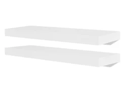 Prateleira*vidaxl Prateleiras de parede para livros/DVD MDF Branco