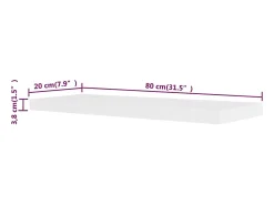 Prateleira|vidaxl Prateleiras de parede para livros/DVD MDF Branco