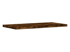 Prateleira*vidaxl Prateleiras de parede 4pcs derivados de madeira carvalho fumado Castanho