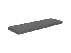 Prateleira* Prateleiras de parede suspensas 2 pcs 80x23,5x3,8cm MDF cinza PT606801 Cinzento