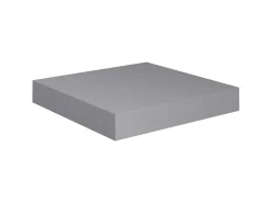 Prateleira* Prateleiras de parede suspensas 2 pcs 23x23,5x3,8cm MDF cinza PT859473 Cinzento