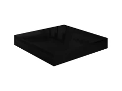 Prateleira| Prateleiras de parede suspensas 2 pcs 23x23,5x3,8cm MDF PT363562 Preto