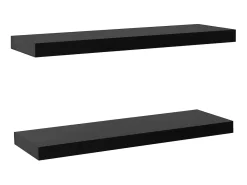Prateleiras de parede suspensas 2 pcs 80x20x3,8 cm PT996075^ Prateleira