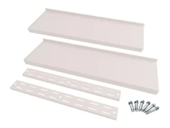 Prateleiras de parede suspensas 2 pcs 300x30 cm aço inoxidável PT103157^ Prateleira