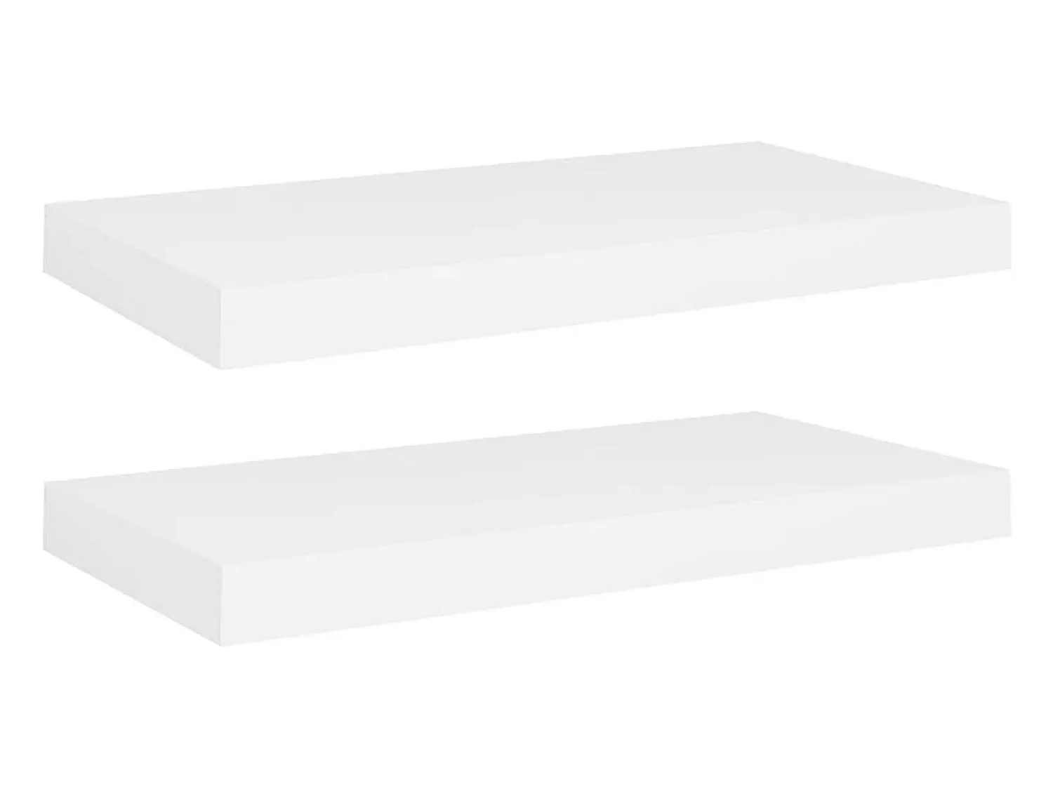 Sale Prateleiras de parede suspensas 2 pcs 50x23x3,8cm MDF PT778861 Branco