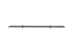 Prateleira* Prateleiras flutuantes 2 pcs vidro 100x10 cm 8 mm PT663089 Preto