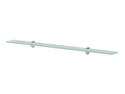 Prateleira| Prateleiras flutuantes 2 pcs vidro 100x20 cm 8 mm PT548226 Transparente