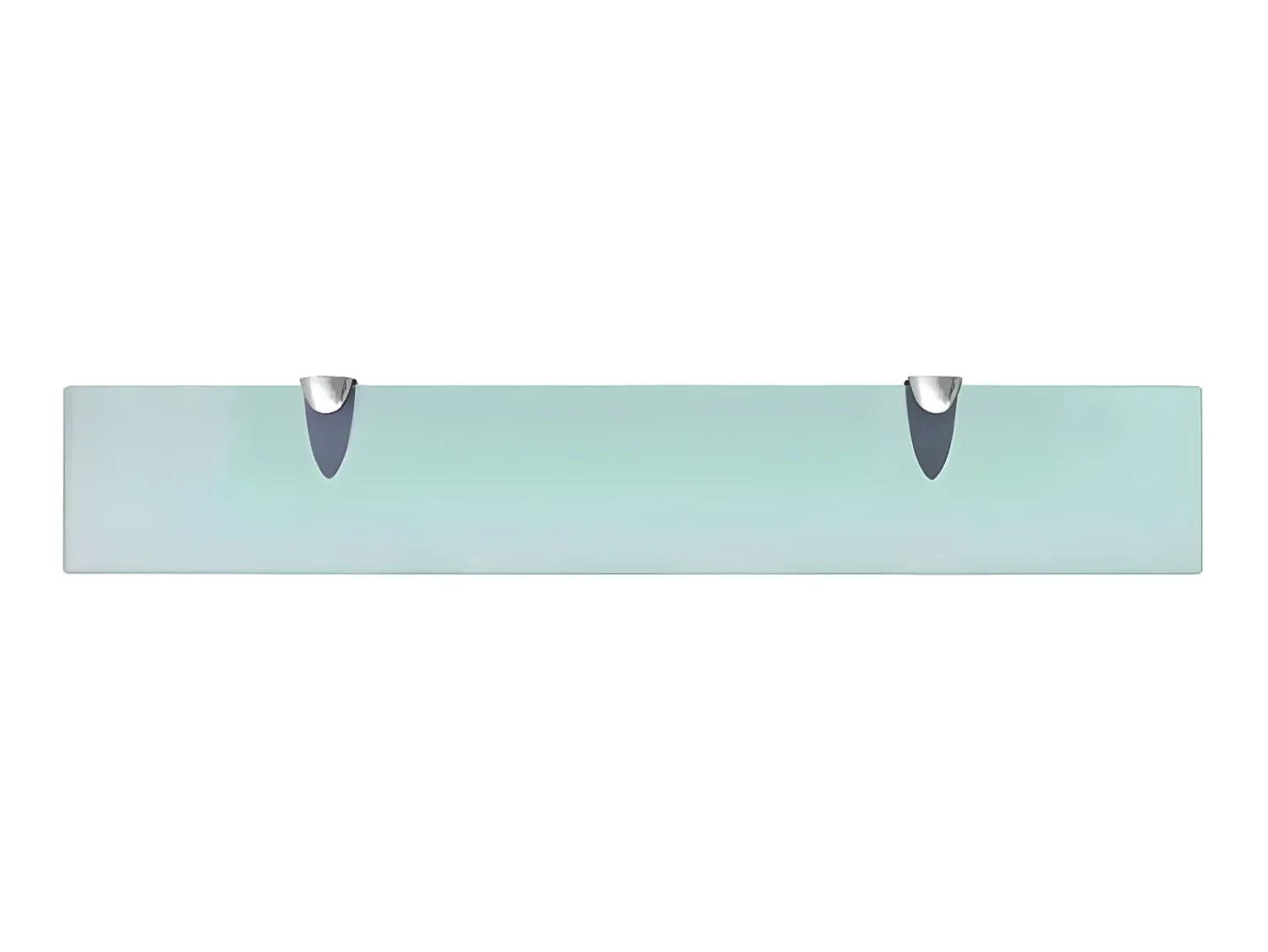 Prateleiras flutuantes 2 pcs vidro 60x10 cm 8 mm PT204788^ Prateleira