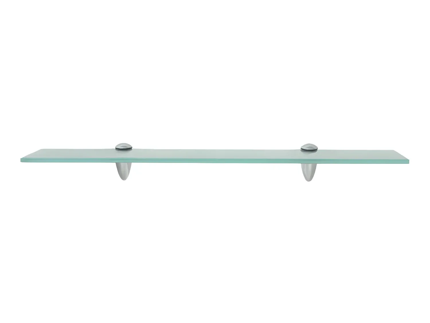 Prateleiras flutuantes 2 pcs vidro 60x10 cm 8 mm PT204788^ Prateleira