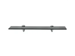 Prateleira| Prateleiras flutuantes 2 pcs vidro 50x10 cm 8 mm PT215137 Preto