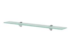 Prateleira* Prateleiras flutuantes 2 pcs vidro 70x10 cm 8 mm PT322298 Transparente