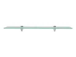 Prateleira* Prateleiras flutuantes 2 pcs vidro 70x10 cm 8 mm PT322298 Transparente