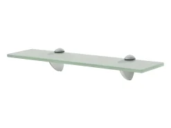 Prateleira* Prateleiras flutuantes 2 pcs vidro 40x10 cm 8 mm PT936999 Transparente