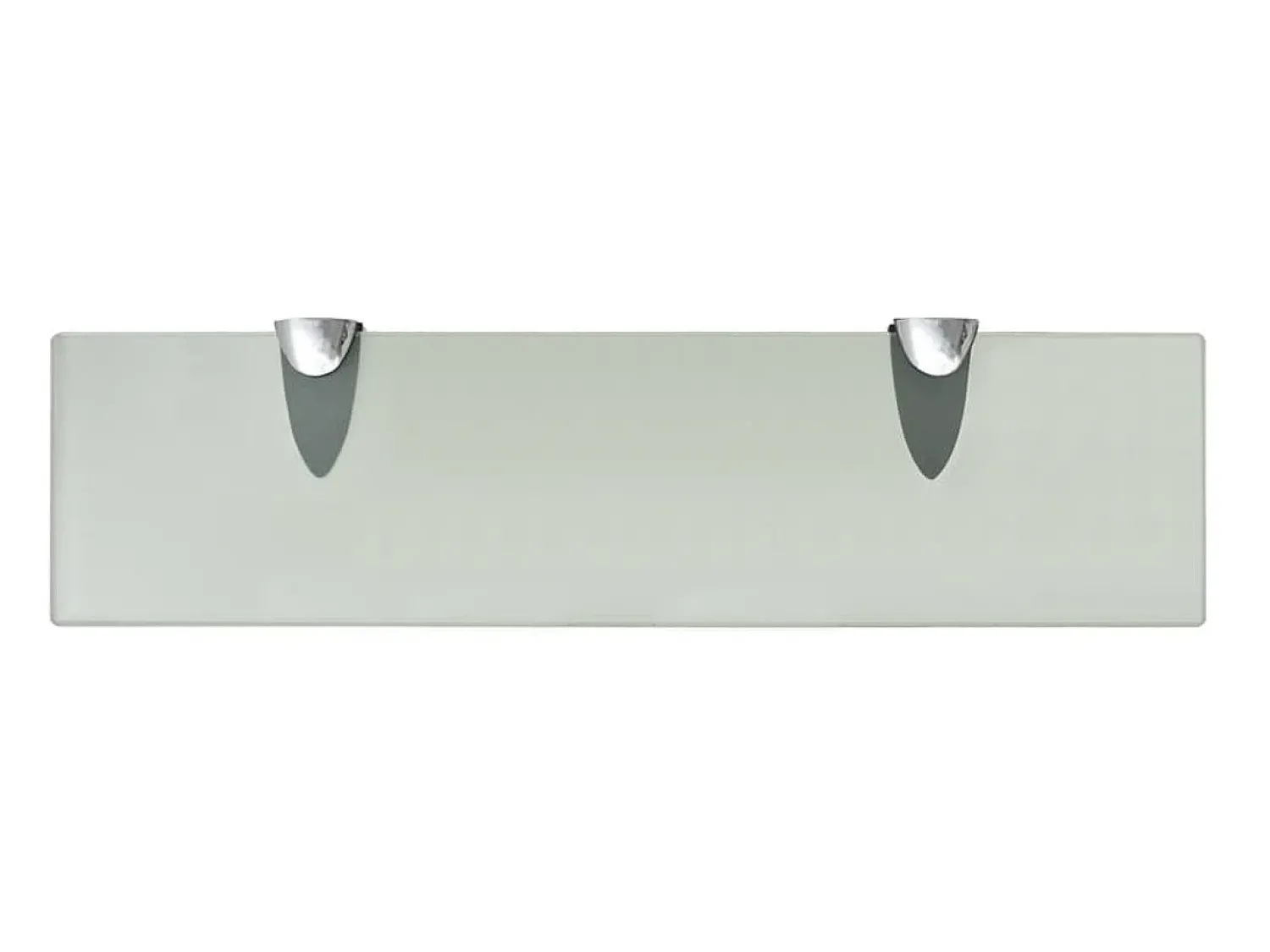 Prateleira* Prateleiras flutuantes 2 pcs vidro 40x10 cm 8 mm PT936999 Transparente