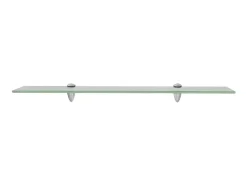 Prateleira* Prateleiras flutuantes 2 pcs vidro 70x20 cm 8 mm PT132240 Transparente