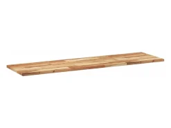 Outlet vidaxl Prateleiras flutuantes 2 pcs acácia maciça c/ acabamento a óleo Castanho
