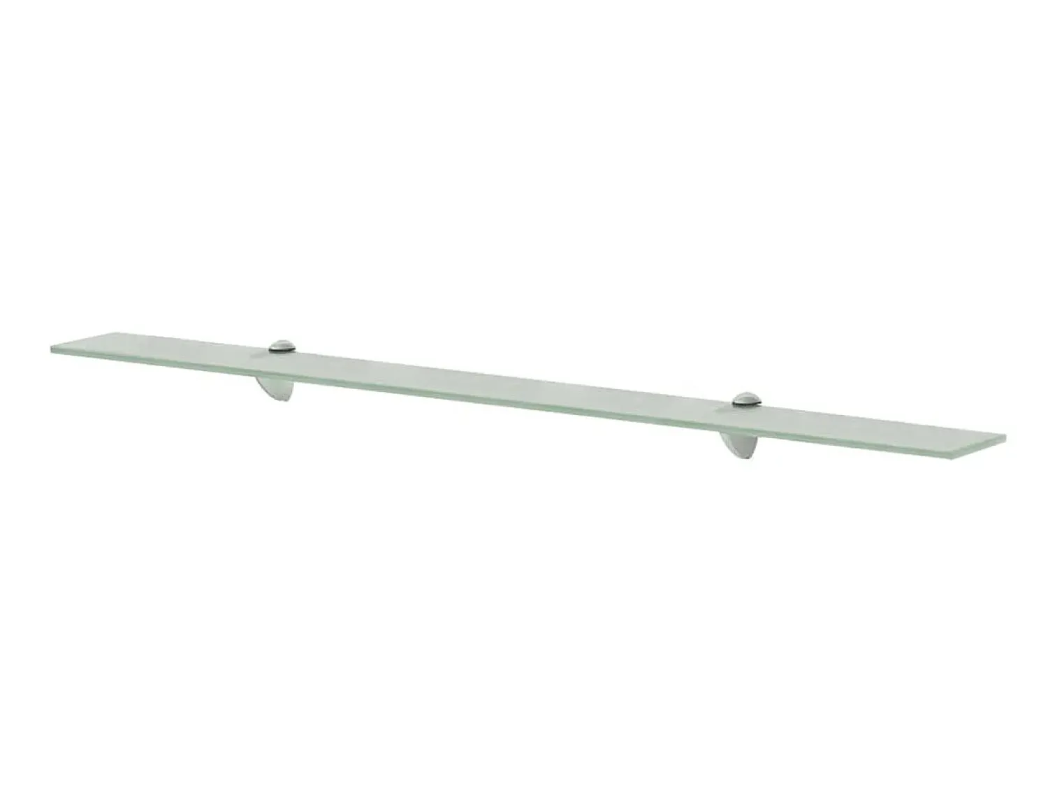 Prateleira* Prateleiras flutuantes 2 pcs vidro 100x20 cm 8 mm PT281337 Transparente